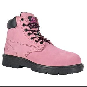 🌹🌺Moxie Trades: Alice Boot: Rose/Pink: STEEL Toed Work Boots for Women NWT🌺🌹